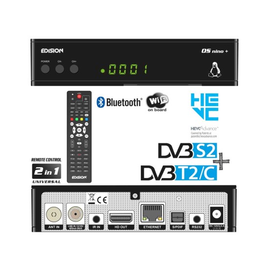 OS NINO+ DVB-S2 + DVB-T2/C