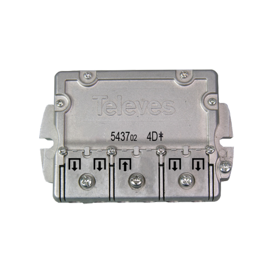 543702 splitter 4 ways Easy-F 5-2400 MHz DC pass