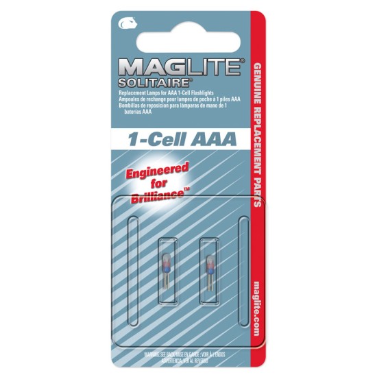 LK3A001 Ανταλλακτικό λαμπάκι MAGLITE Solitaire AAA SET/2τεμ