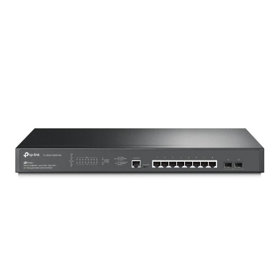 TP-Link TL-SG3210XHP-M2 v2 JetStream? 8-Port 2.5GBASE-T and 2-Port 10GE SFP+ L2+ Managed Switch with 8-Port PoE+