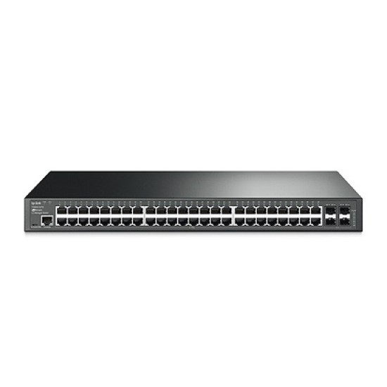 TP-LINK Switch T2600G-52TS V1 (TL-SG3452) JetStream 48-Port Gigabit L2 Managed Switch with 4 SFP Slots