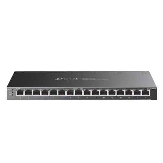 TP-LINK TL-SG2016P SWITCH 16 PORT SMART 8 PORT POE+ GIGABIT 19''(120W)