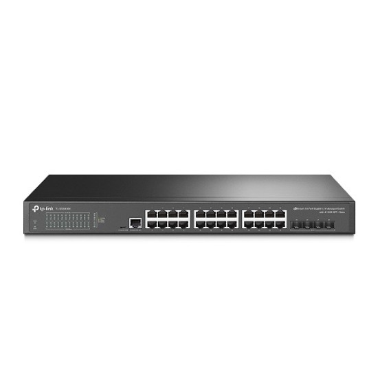 TP LINK TL-SG3428X JetStream 24-Port Gigabit L2+ Managed Switch with 4 10GE SFP+ Slots