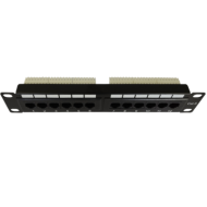 DST UTP/ FTP 12port Patch Panel 1U Cat6 (suitable for racks 10