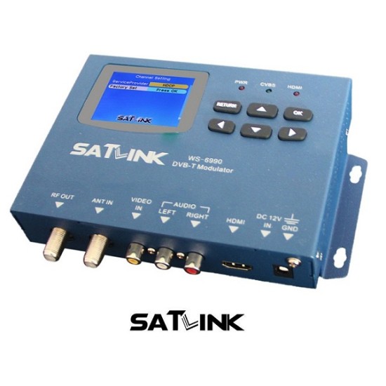 SATLINK WS-6990 RF HD Modulator DVB-T/AV/HDMI