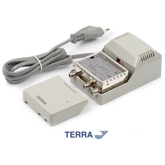 TERRA HS013 Splitband amplifier 22 dB gain, 1 input and 2 outputs