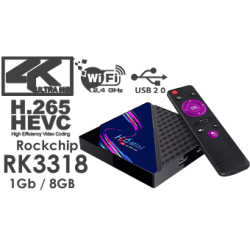 H96 Mini V8 RK3328 1G/8G Android 10.0 Smart TV Box 4K 2.4G Wifi